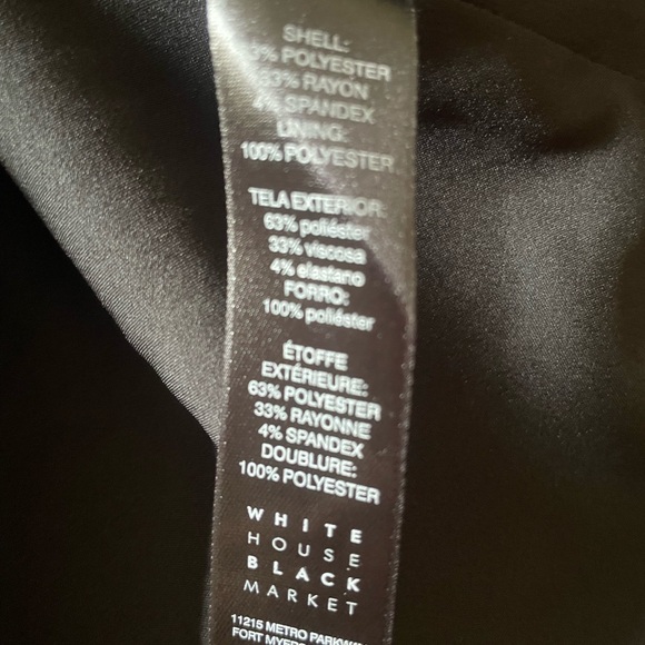 White House Black Market Black Cropped Blazer Suit Jacket, New with Tags, Sz 12 - Picture 4 of 7